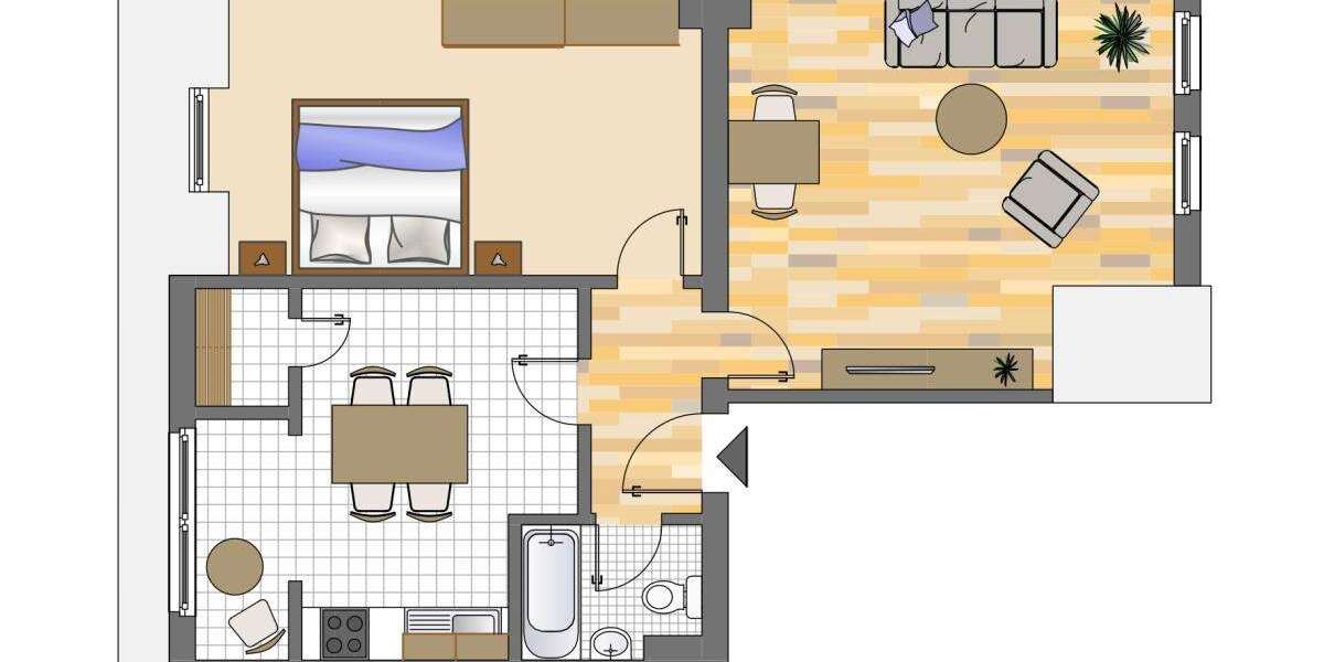 Etagenwohnung Herne Sodingen - 2 Zimmer, 55 m&sup2;, 419&euro; | Angebot:27317630